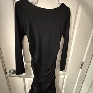 Showpo Classic Black Long Sleeve Dress
